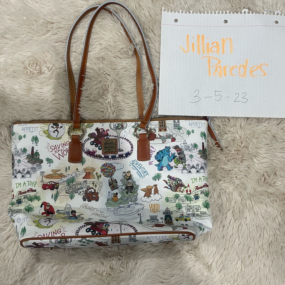 Disney Pixar Maps Tote Dooney & Bourke